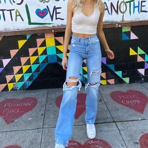 Zara Distressed Boot Jeans